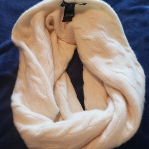 Ralph Lauren Black Label Cream Cashmere Scarf
